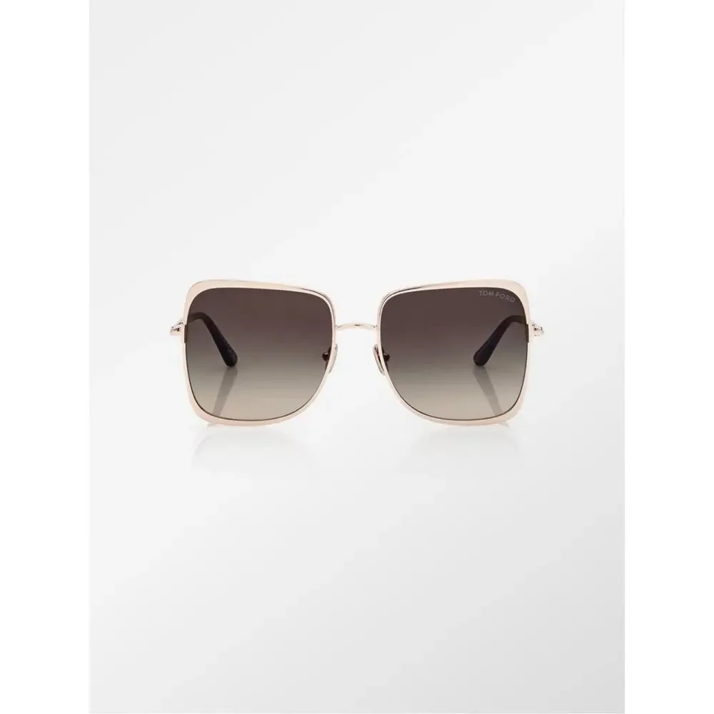 New Tom Ford Tara FT1319 28B Rose Gold Frame Sunglasses Grey Gradient Lenses